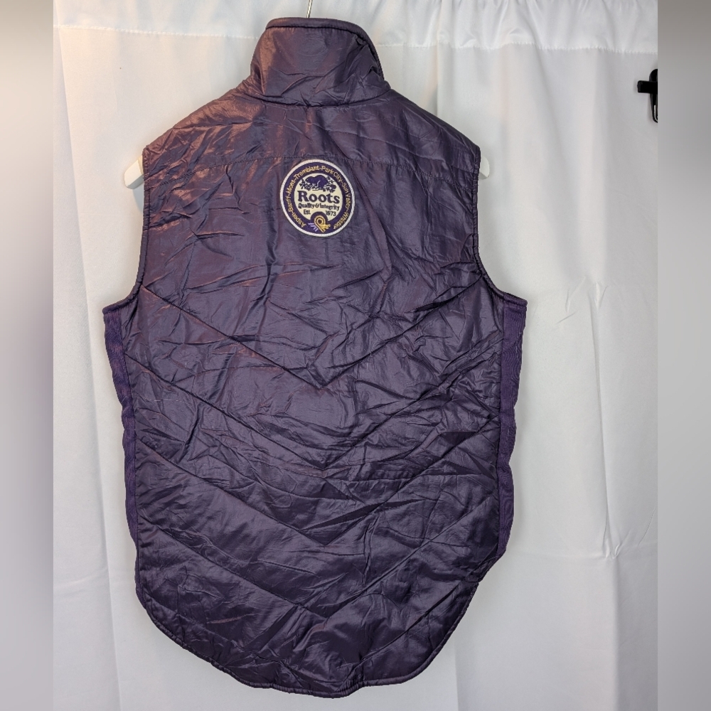 Roots Vintage Purple Vest Size L In EUC - Picture 6 of 9
